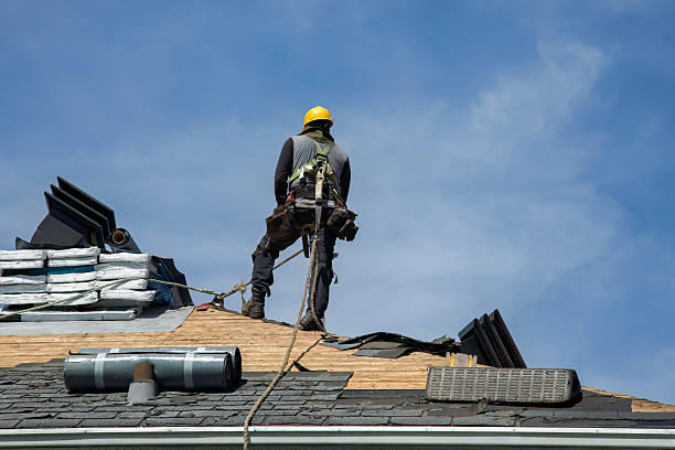Professional Flat Roof Repair technician working in Davenport, WA